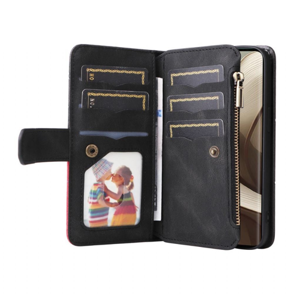 Folio-hoesje Motorola Edge 50 Telefoonhoesje Portemonnee Met Ritssluiting