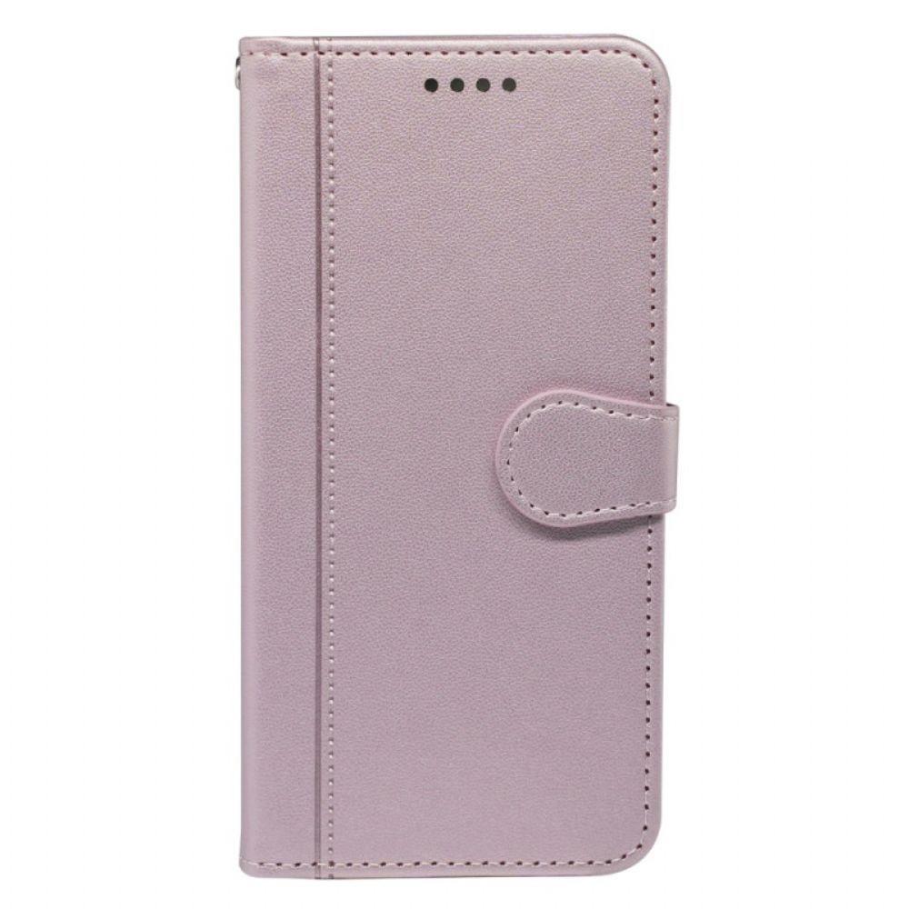 Leren Hoesje Motorola Edge 50 Gestileerd Bescherming Hoesje