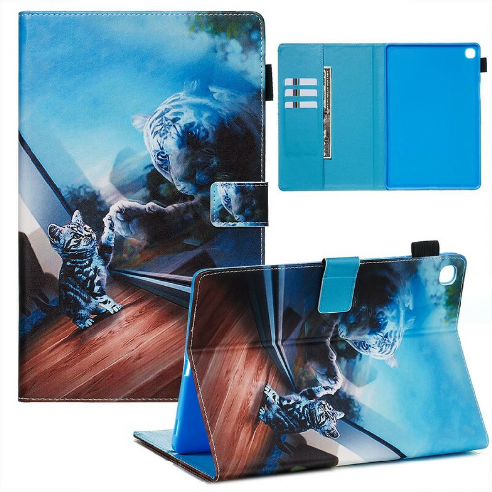 Folio-hoesje voor Samsung Galaxy Tab S5e Tijger-serie