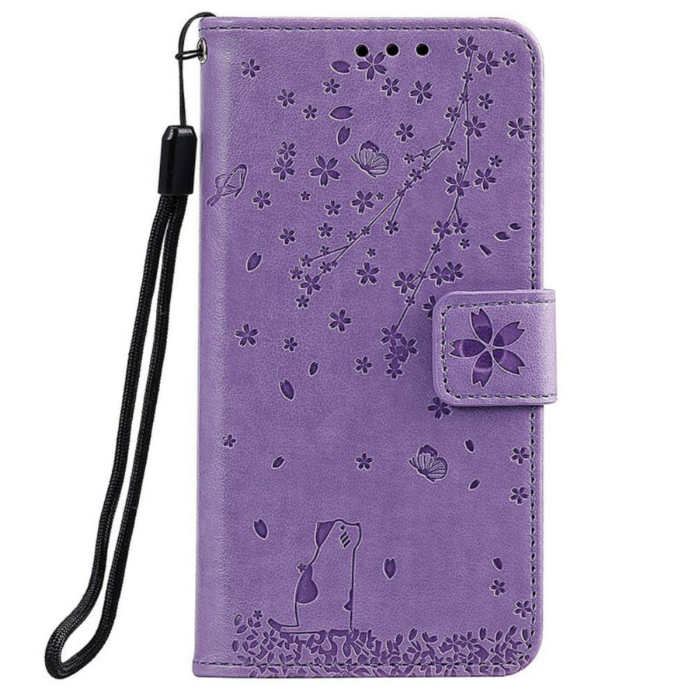 Flip Case voor Samsung Galaxy A10 Met Ketting Band Mijmering