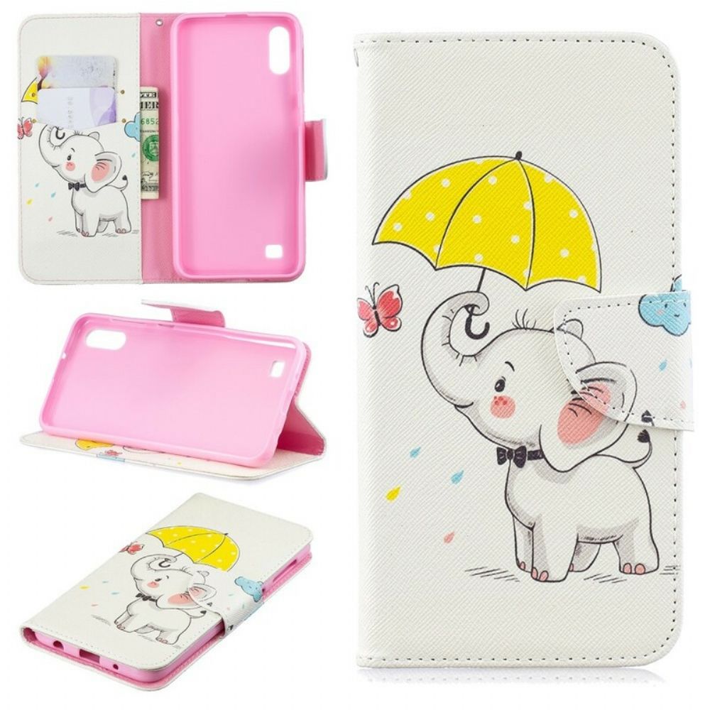 Folio-hoesje voor Samsung Galaxy A10 Babyolifant