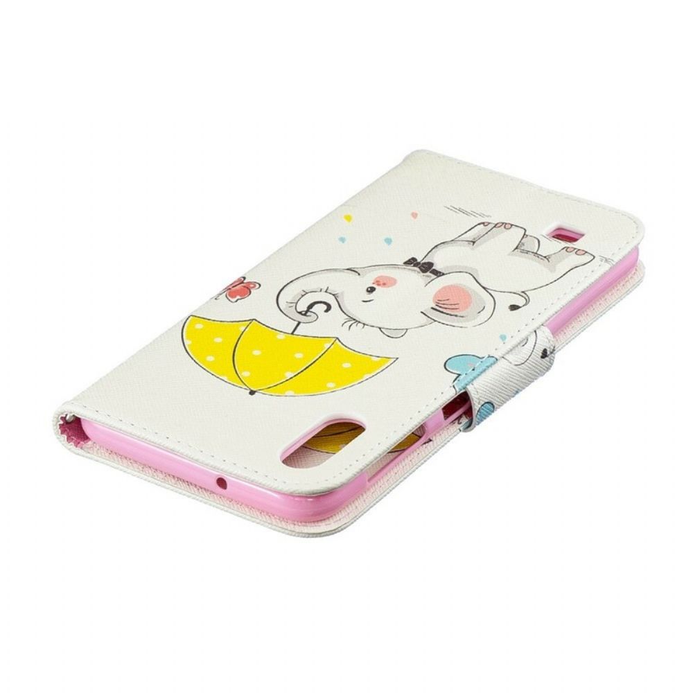 Folio-hoesje voor Samsung Galaxy A10 Babyolifant