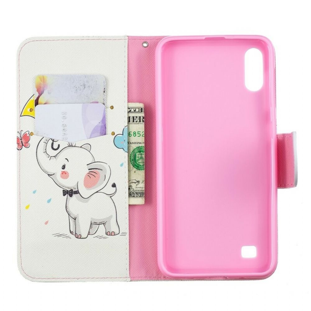Folio-hoesje voor Samsung Galaxy A10 Babyolifant