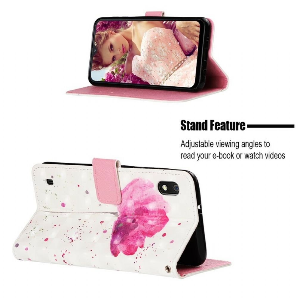 Hoesje Folio-hoesje voor Samsung Galaxy A10 Aquarel Halster