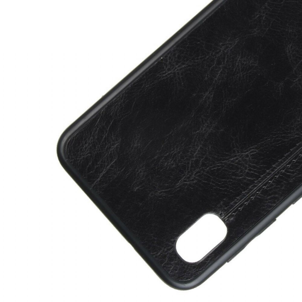 Hoesje voor Samsung Galaxy A10 Naad Leereffect