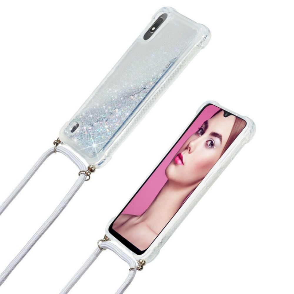 Hoesje voor Samsung Galaxy A10 Pailletten Met Koord