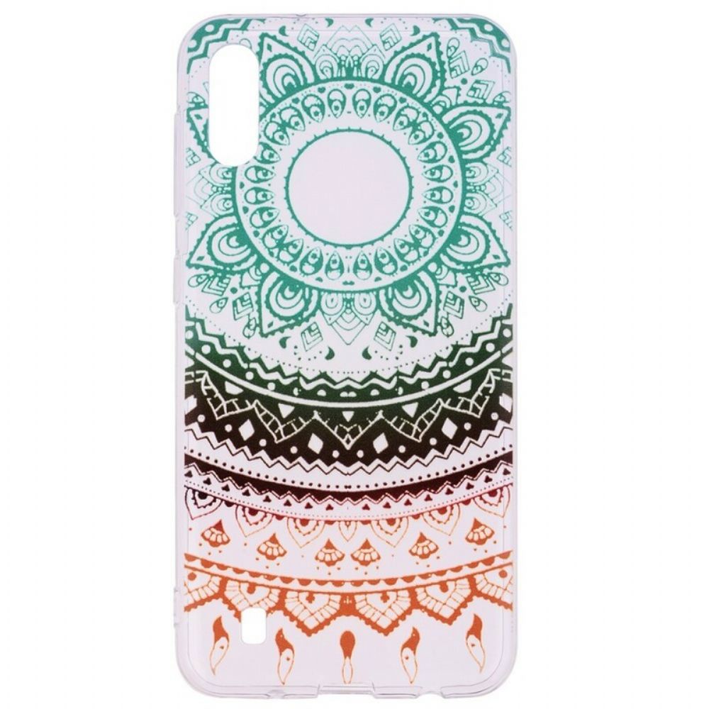 Hoesje voor Samsung Galaxy A10 Transparante Gekleurde Mandala