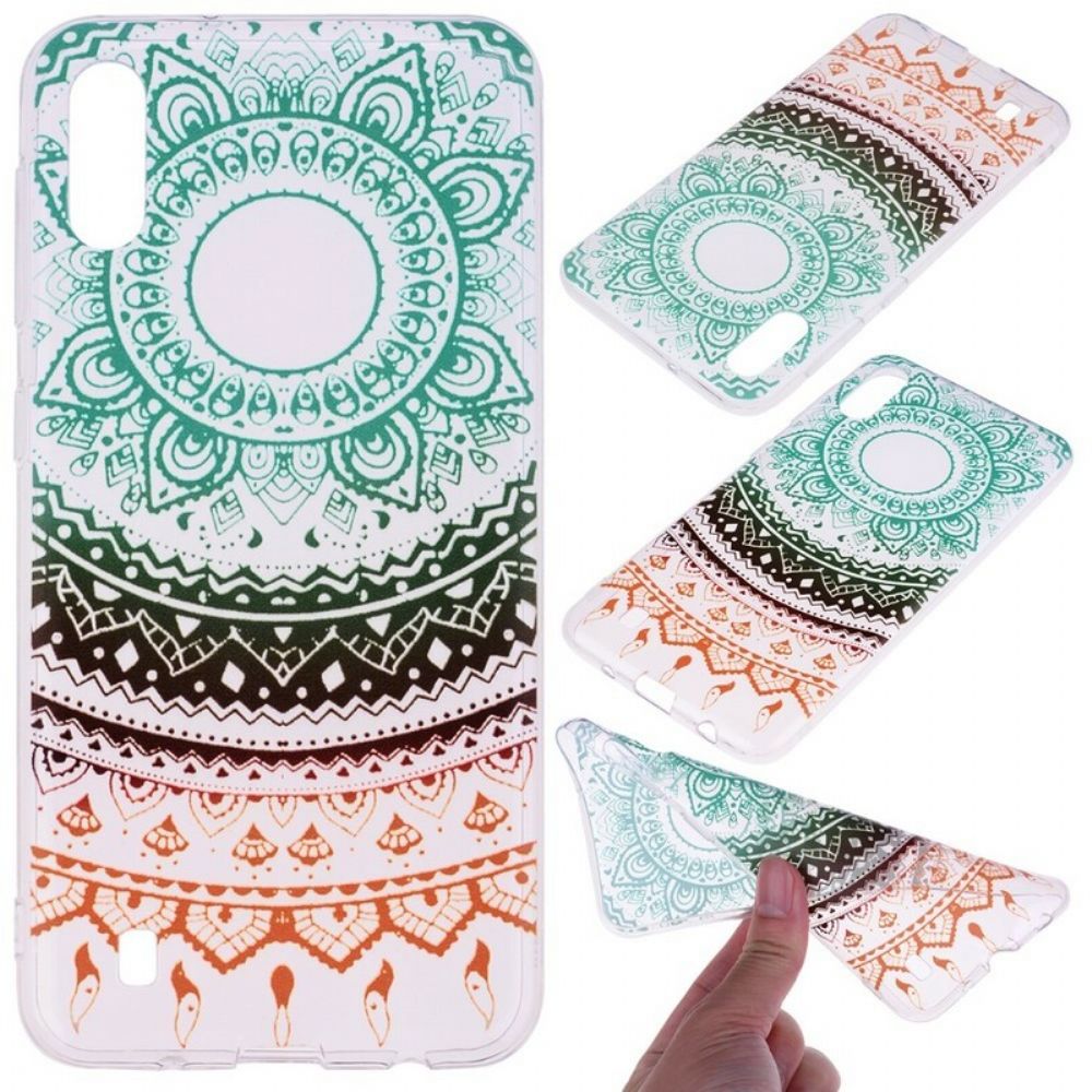 Hoesje voor Samsung Galaxy A10 Transparante Gekleurde Mandala