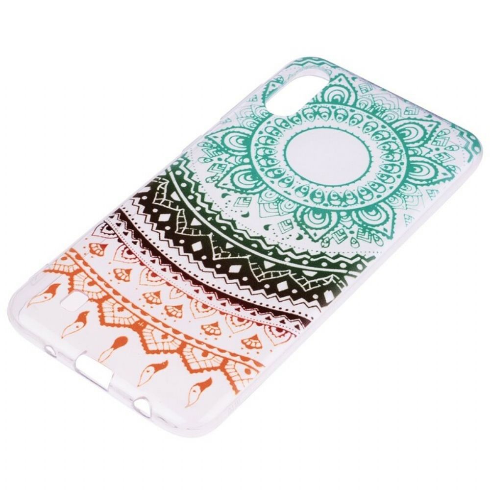 Hoesje voor Samsung Galaxy A10 Transparante Gekleurde Mandala