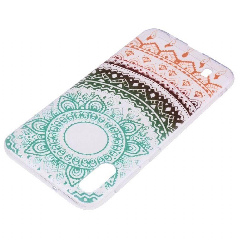 Hoesje voor Samsung Galaxy A10 Transparante Gekleurde Mandala