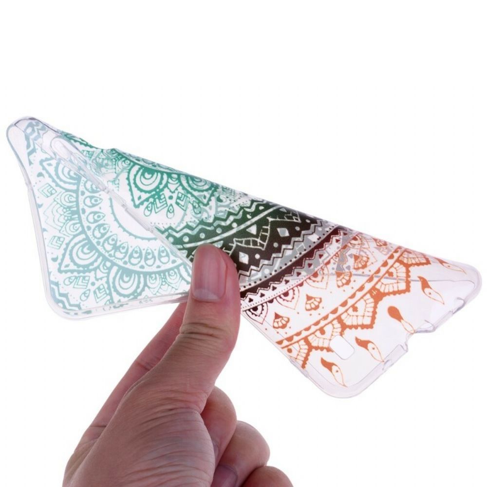 Hoesje voor Samsung Galaxy A10 Transparante Gekleurde Mandala