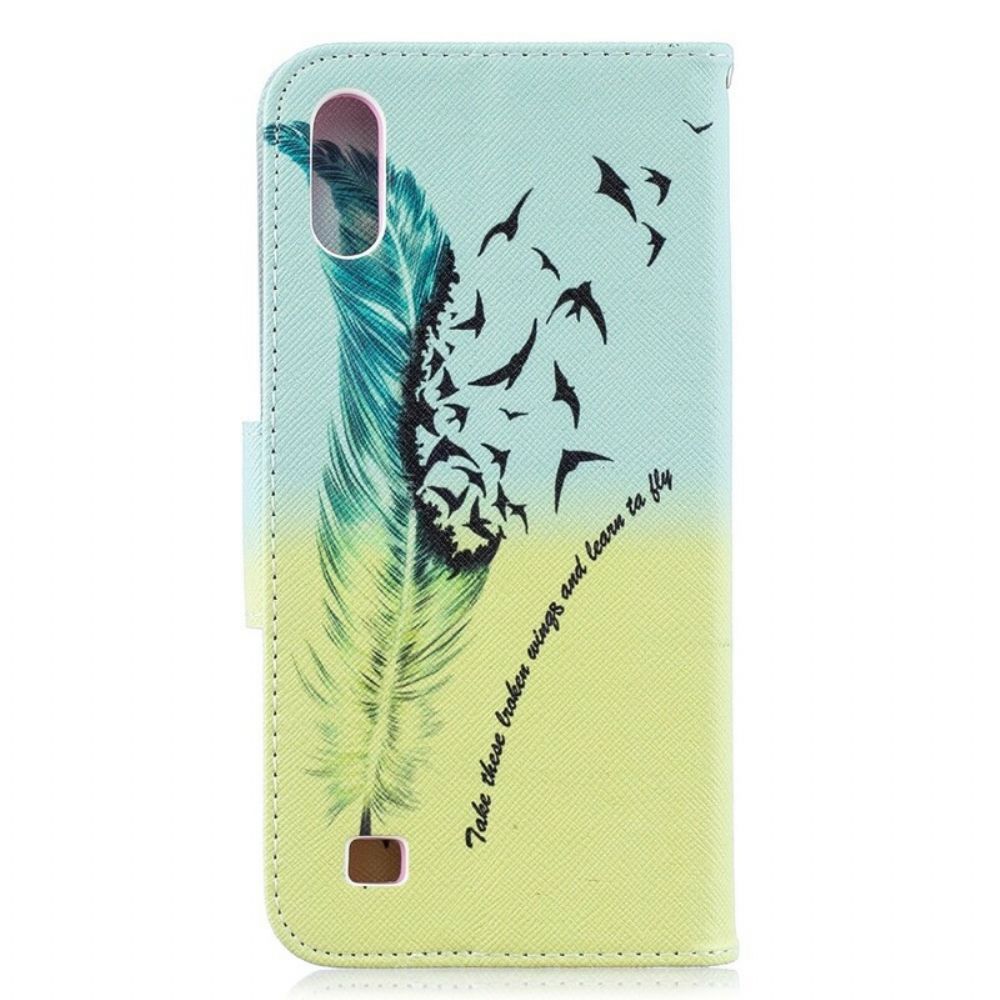 Leren Hoesje voor Samsung Galaxy A10 Leren Vliegen