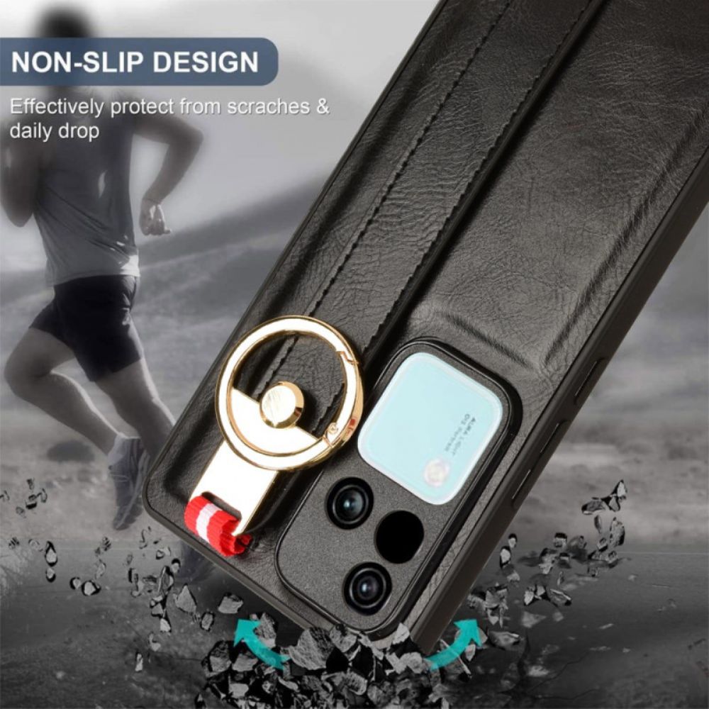 Case Hoesje Vivo V30 5g Telefoonhoesje Handmatige Band En Ring