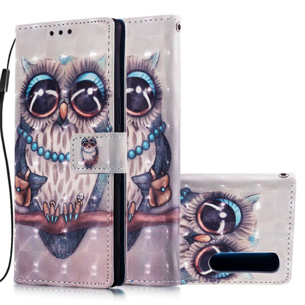 Folio-hoesje voor Sony Xperia 5 Miss Uil