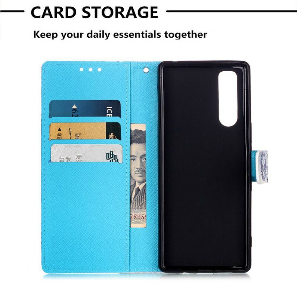 Folio-hoesje voor Sony Xperia 5 Miss Uil