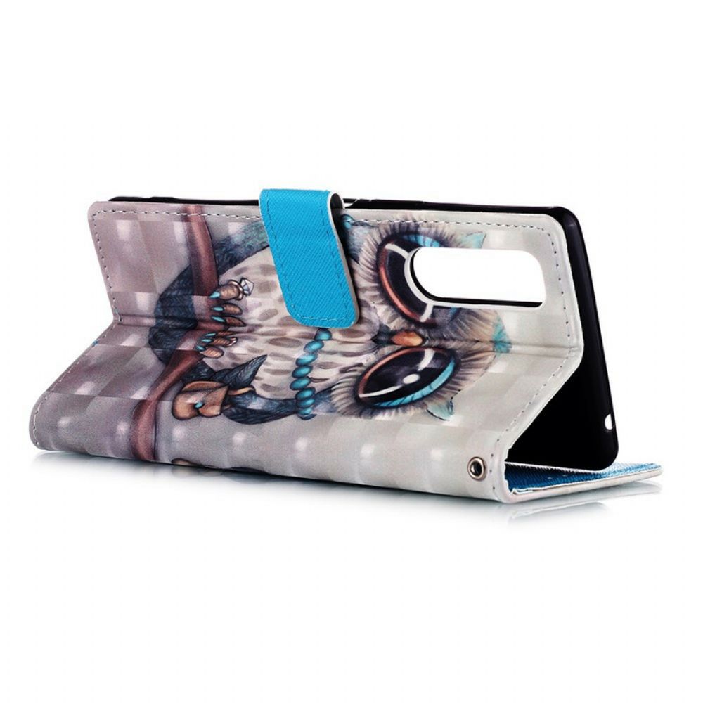 Folio-hoesje voor Sony Xperia 5 Miss Uil