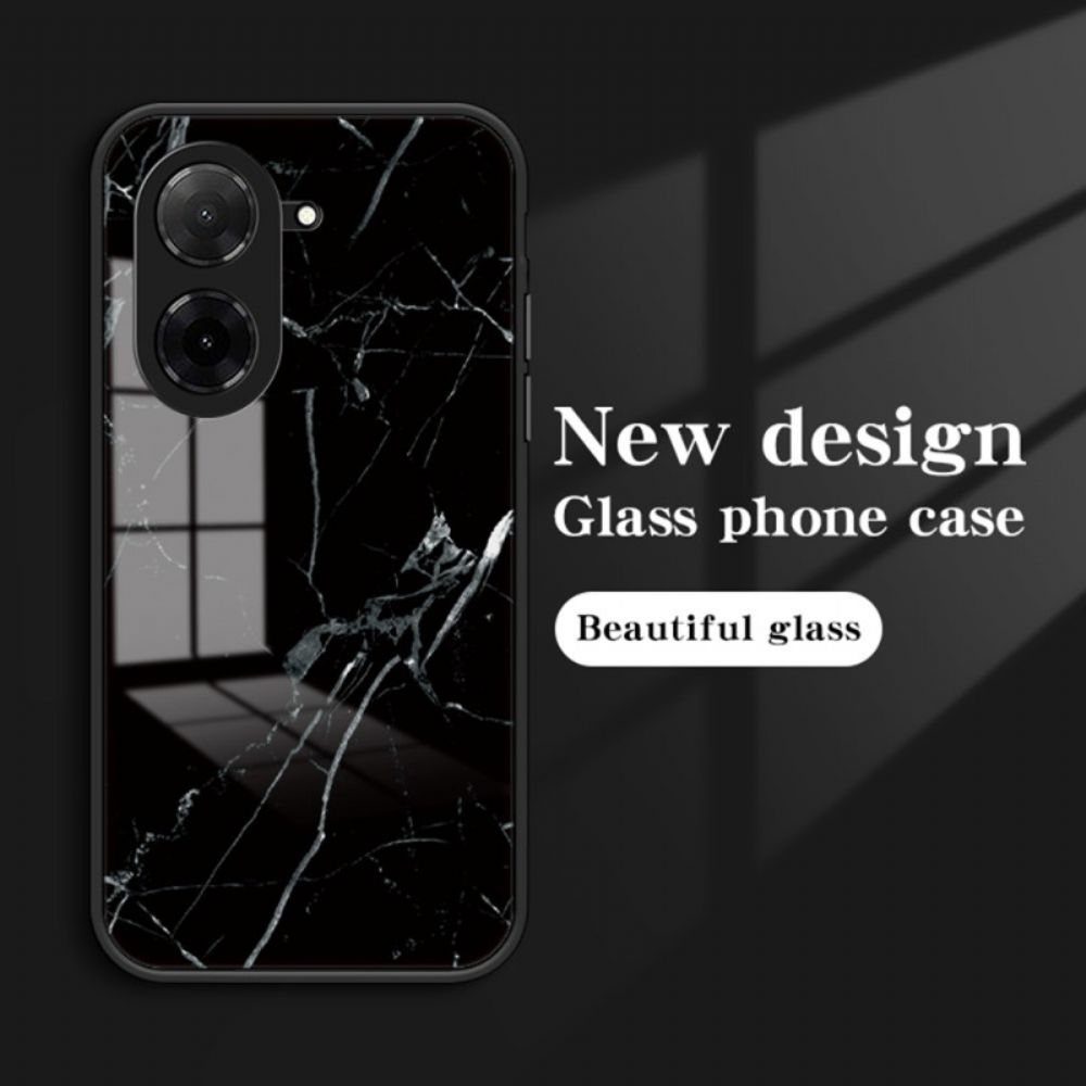 Case Hoesje Poco C71 Telefoonhoesje Marmer Gehard Glas