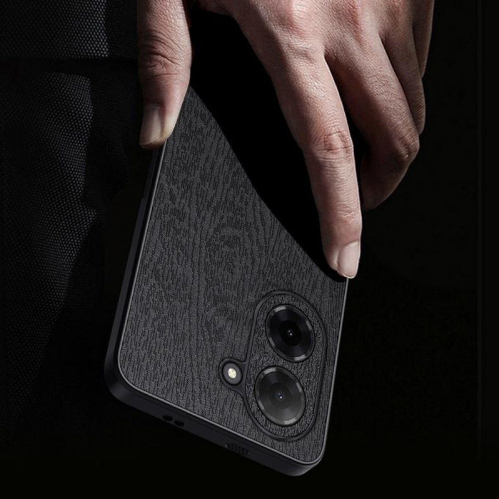 Cover Hoesje Poco C71 Telefoonhoesje Houtnerf