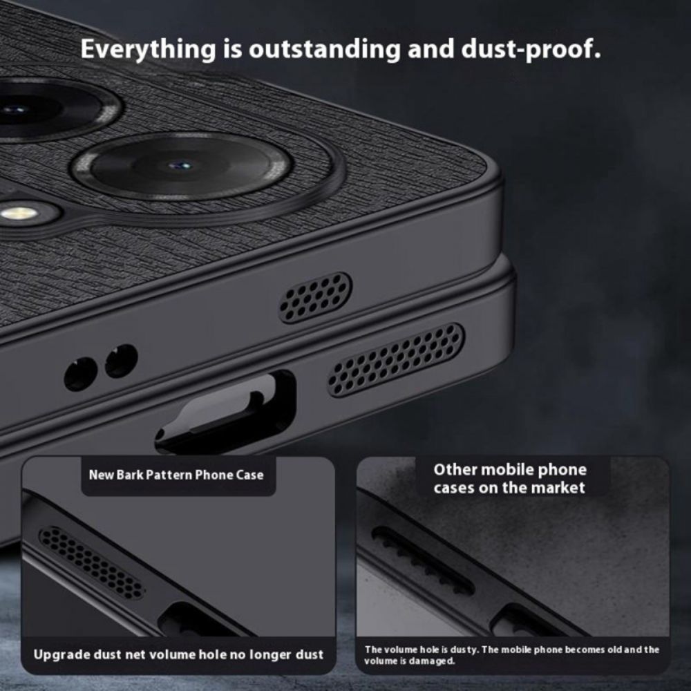 Cover Hoesje Poco C71 Telefoonhoesje Houtnerf