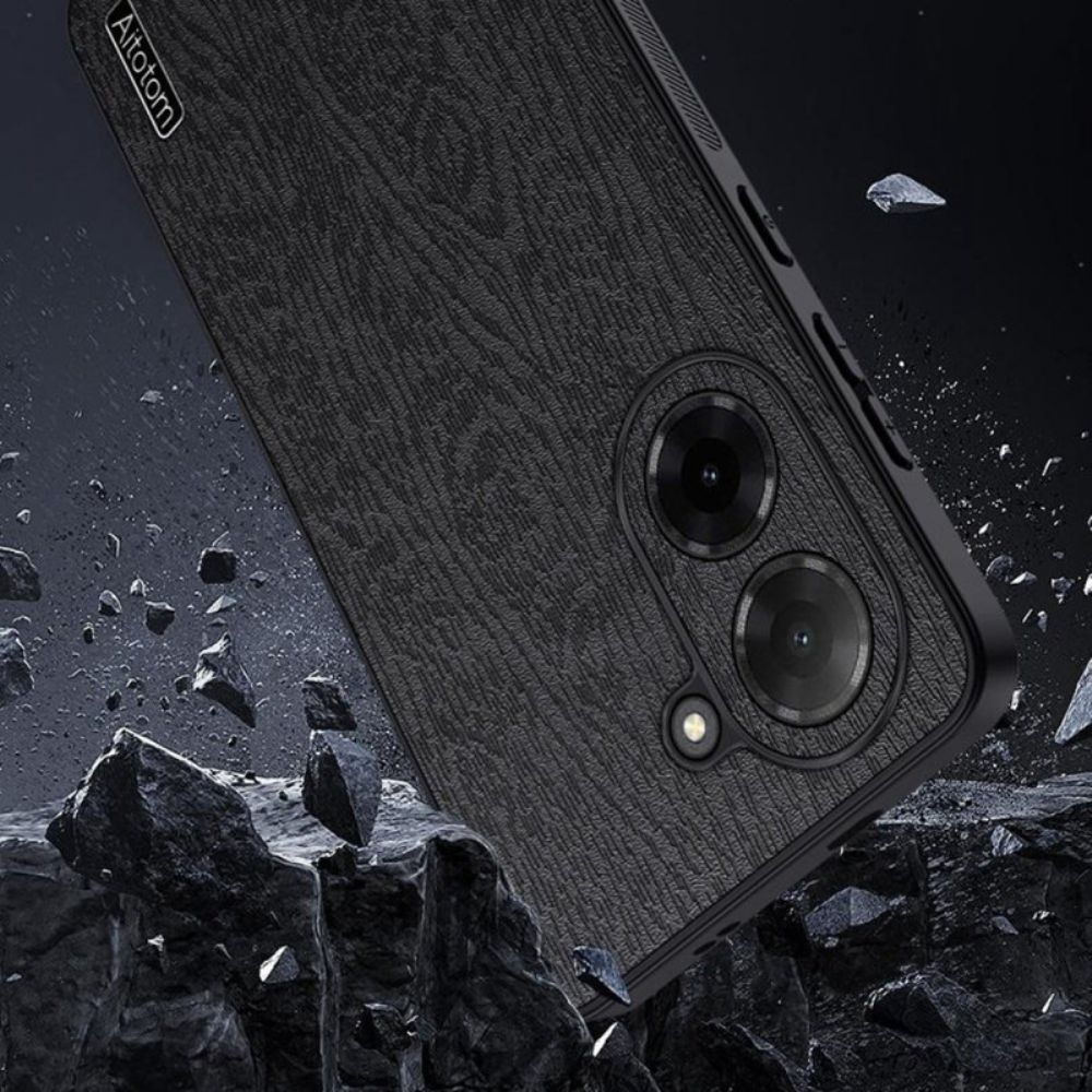 Cover Hoesje Poco C71 Telefoonhoesje Houtnerf