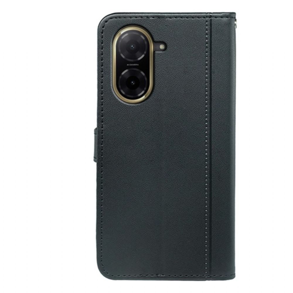 Flip Case Leren Poco C71 Bies En Band