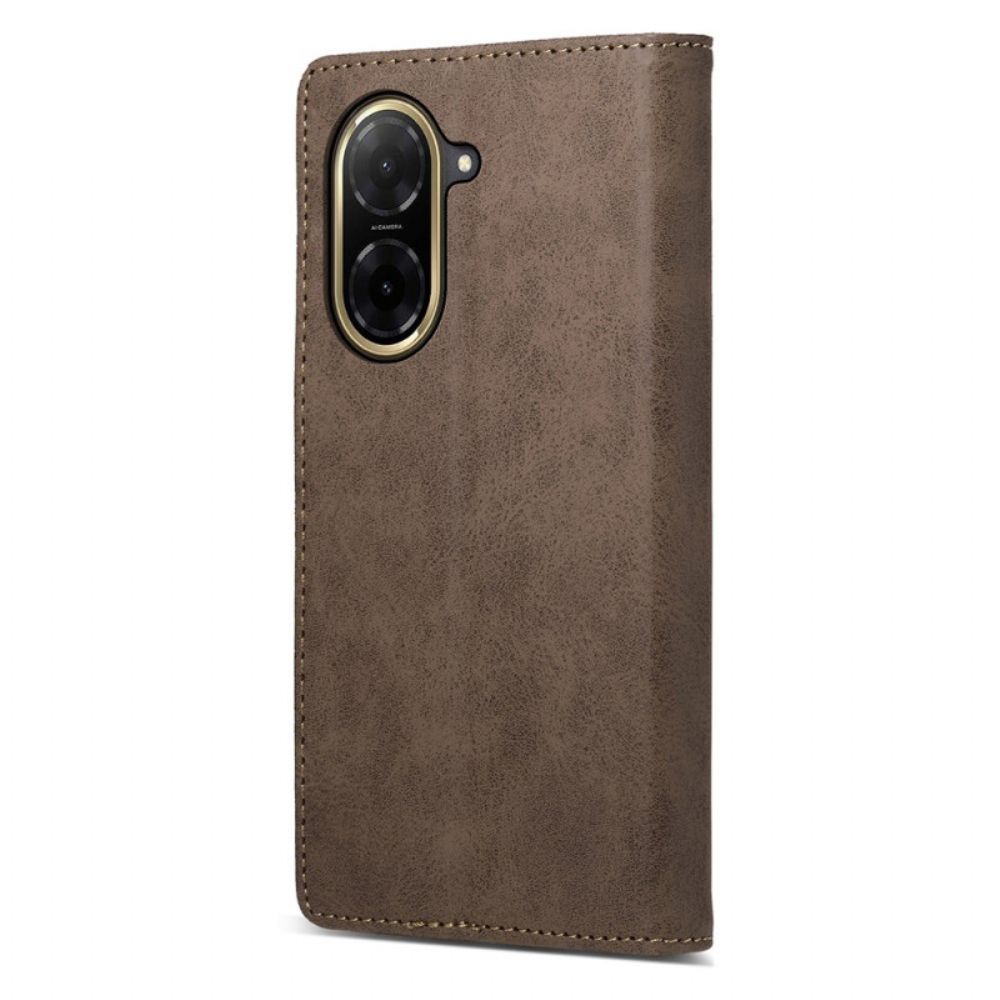 Folio-hoesje Poco C71 Bruin Kunstleer