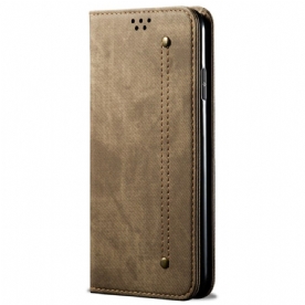 Folio-hoesje Poco C71 Denimstof