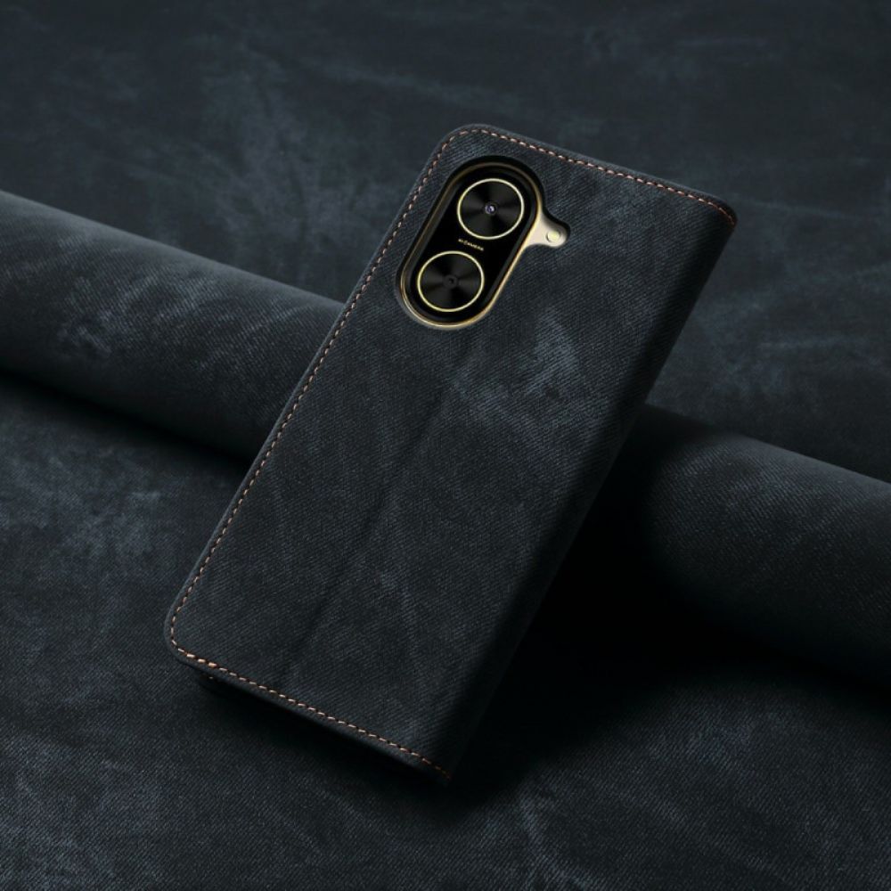 Folio-hoesje Poco C71 Denimstof