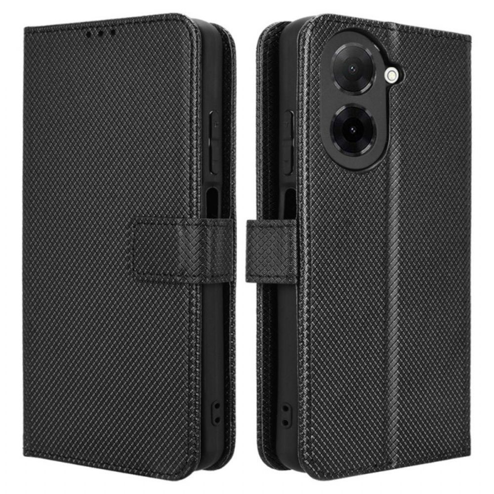 Folio-hoesje Poco C71 Gestippelde Riem