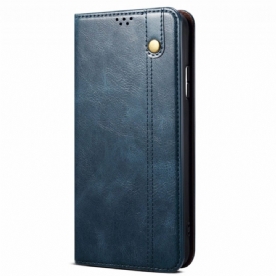 Folio-hoesje Poco C71 Gewaxt Kunstleer