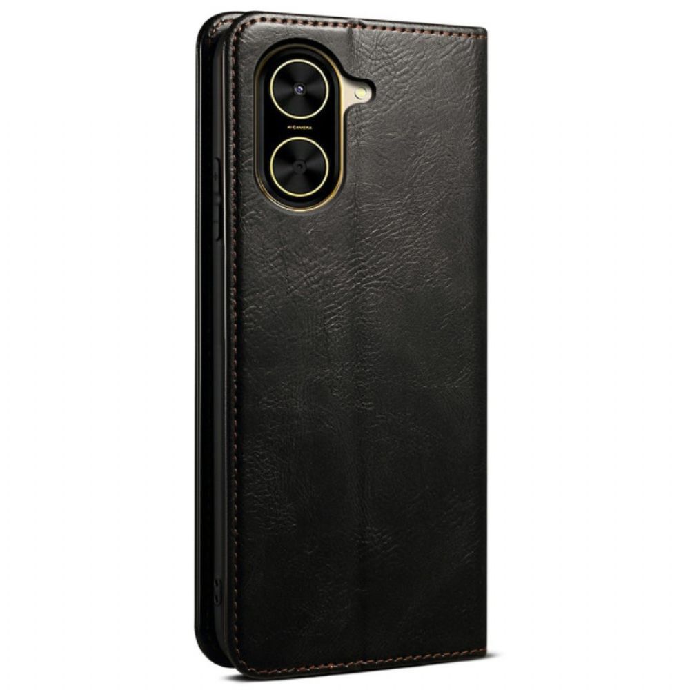 Folio-hoesje Poco C71 Gewaxt Kunstleer