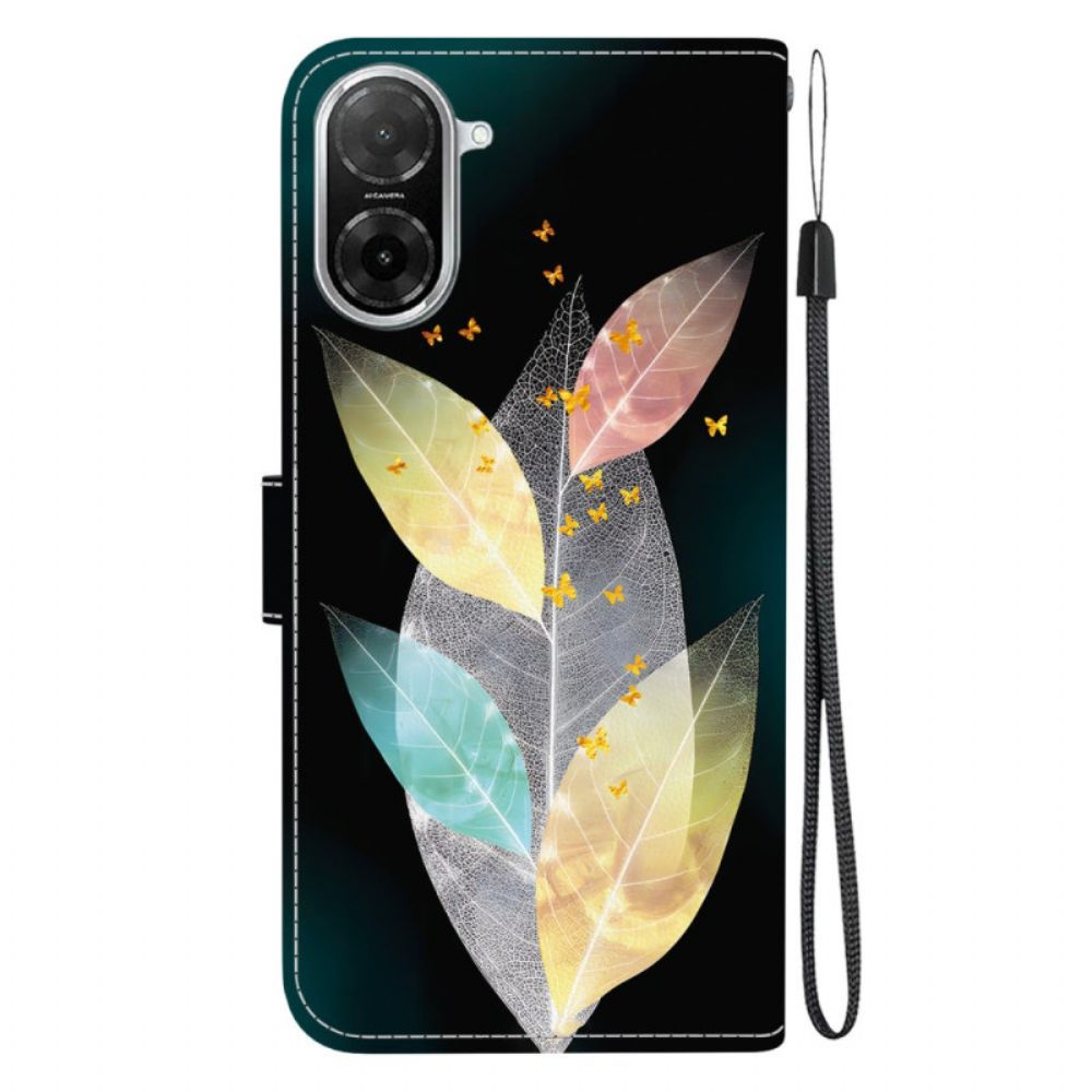 Folio-hoesje Poco C71 Kleurrijke Bladeren