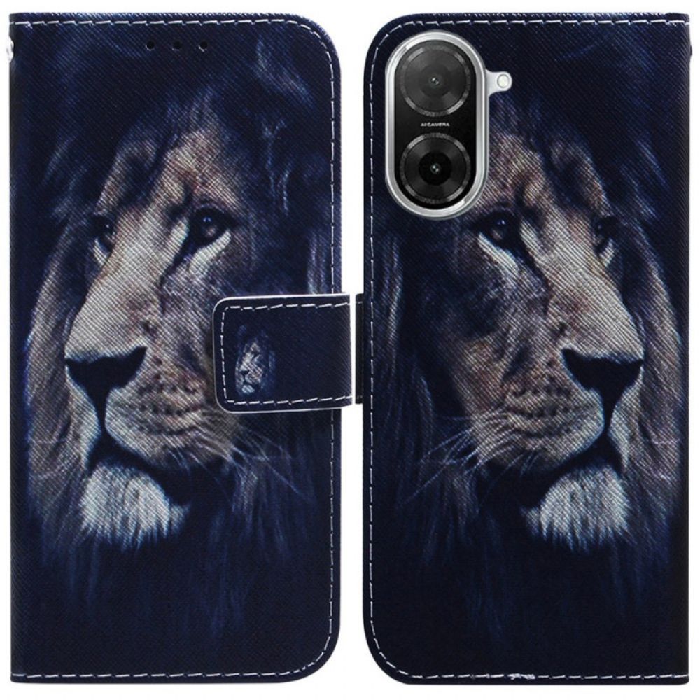 Folio-hoesje Poco C71 Telefoonhoesje Dromende Leeuw