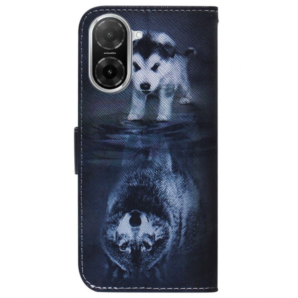 Folio-hoesje Poco C71 Telefoonhoesje Puppy Droom