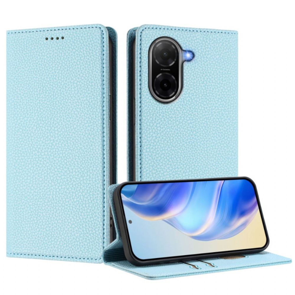 Folio-hoesje Voor Poco C71 Bruin Kunstleer