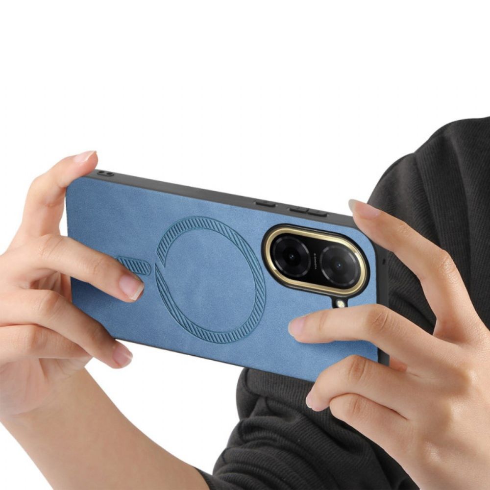 Hoesje Poco C71 Magsafe-compatibel Leerlook