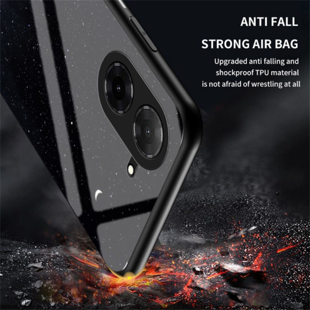 Hoesje Voor Poco C71 Gehard Glas Hemelsblauw