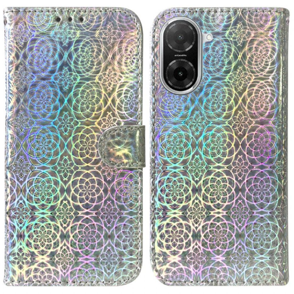 Leren Hoesje Poco C71 Discostijl Bescherming Hoesje