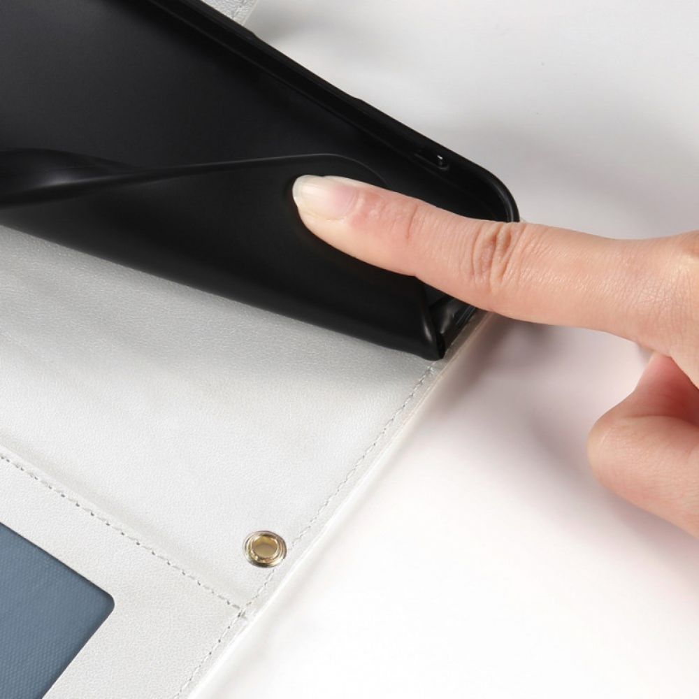 Leren Hoesje Poco C71 Gewatteerd Met Riem En Schouderriem Bescherming Hoesje