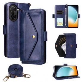 Leren Hoesje Poco C71 Schoudertasje Bescherming Hoesje