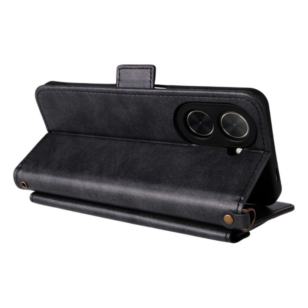 Leren Hoesje Poco C71 Schoudertasje Bescherming Hoesje