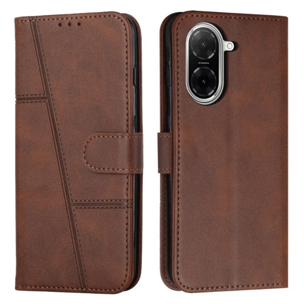 Leren Hoesje Poco C71 Zakelijke Stijl Bescherming Hoesje