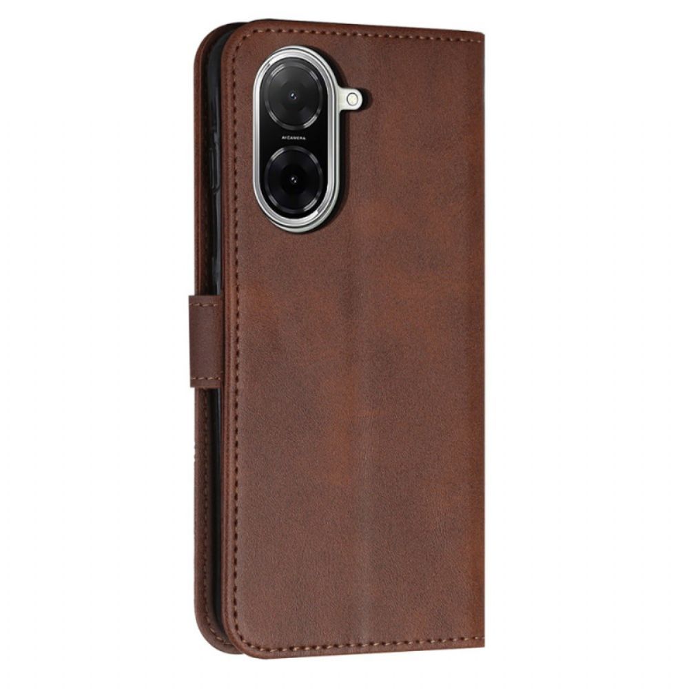 Leren Hoesje Poco C71 Zakelijke Stijl Bescherming Hoesje