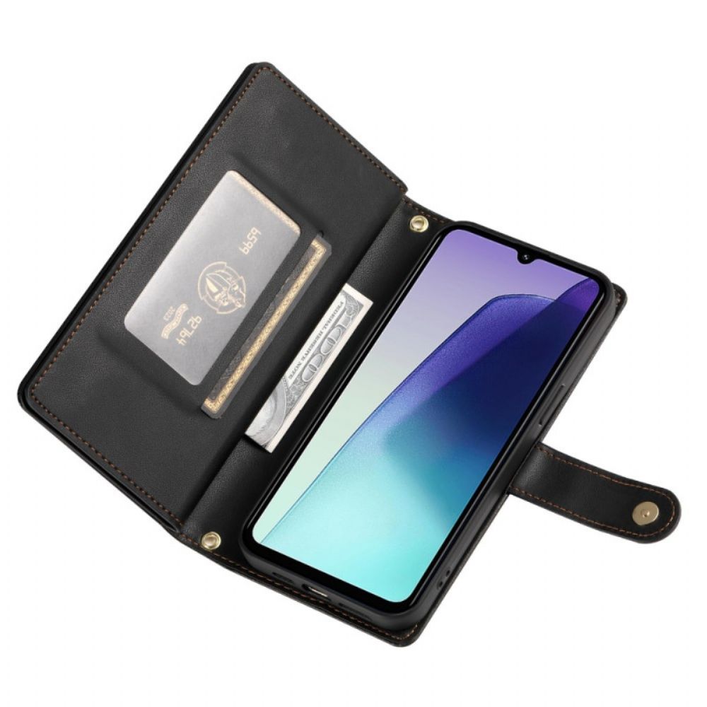 Leren Hoesje Voor Poco C71 Bandje En Schouderband Band