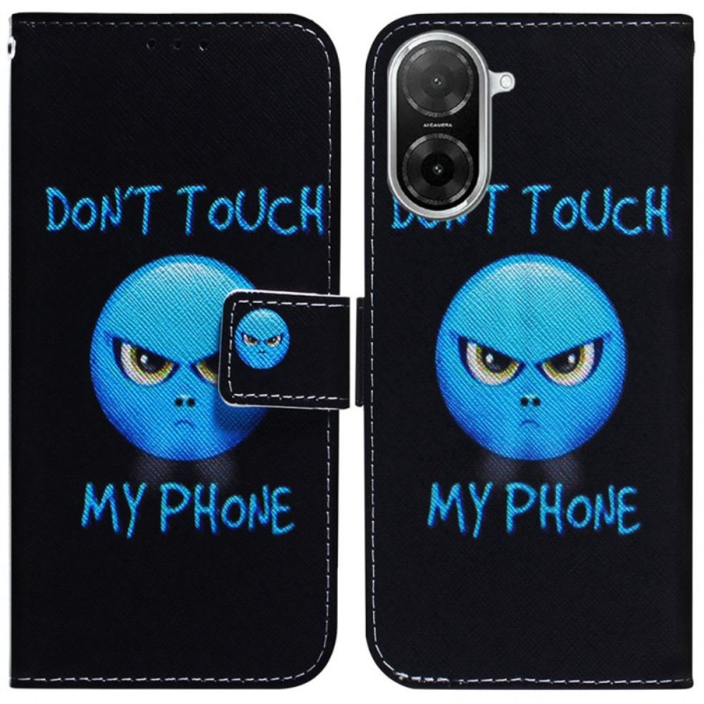 Leren Hoesje Voor Poco C71 Emoji Telefoon