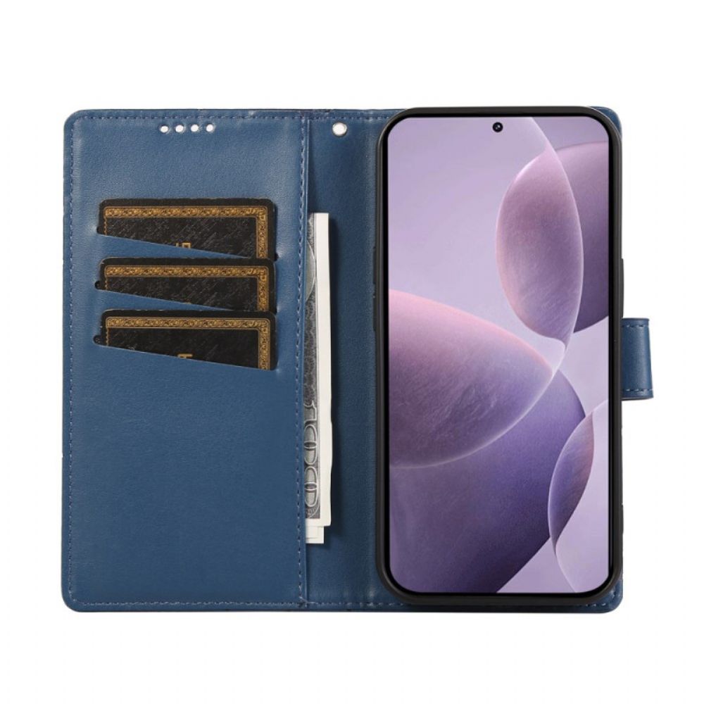 Leren Hoesje Voor Poco C71 Lijnen