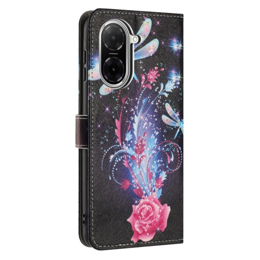 Leren Hoesje Voor Poco C71 Vlucht Van Libellen