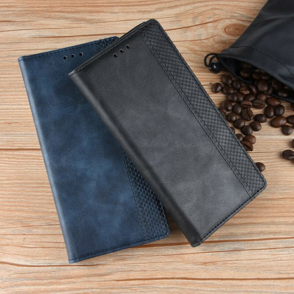 Bescherming Hoesje voor LG G8 ThinQ Folio-hoesje Vintage Gestileerd Leereffect