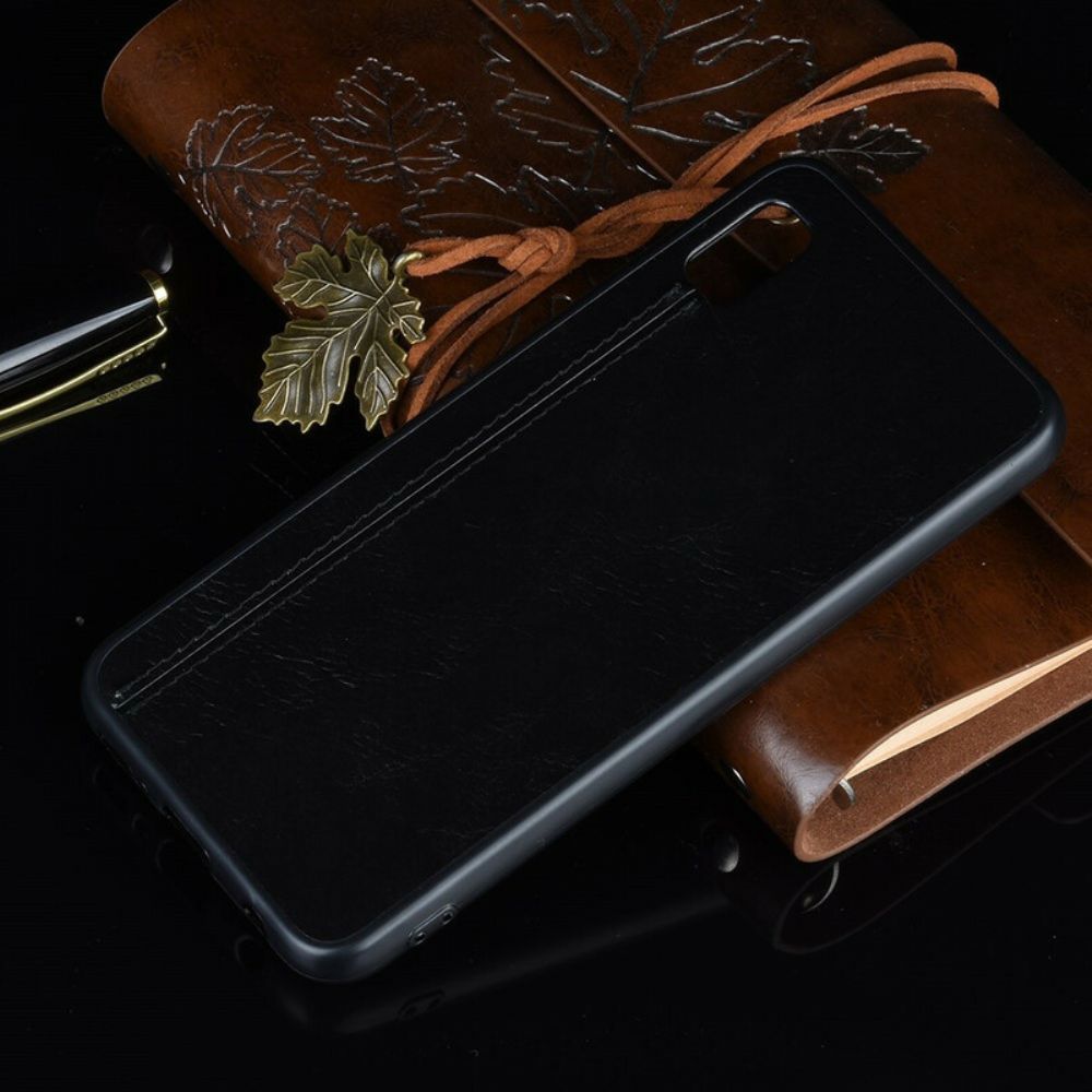 Hoesje voor Samsung Galaxy A10e Naad Leereffect