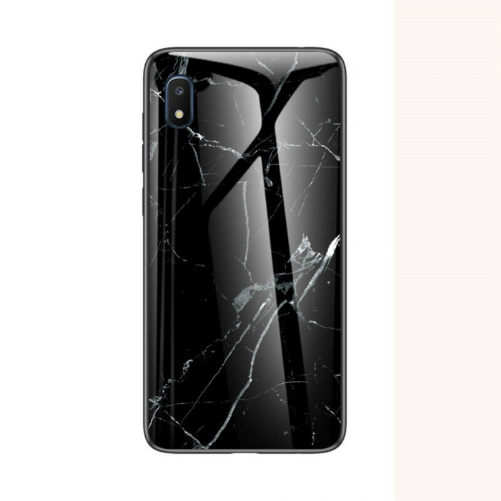 Hoesje voor Samsung Galaxy A10e Premium Kleuren Gehard Glas